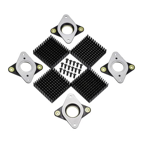 tianwandong 17 Stepper Dämpfer Mahlzeit & Gummi Schrittmotor Vibration Dämpfer Nema17 Importiert Original Stoßdämpfer 42 Schrittmotor(Damper Heatsink x4) von LIYIANWAN