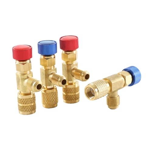tianwandong 1PC Kälte Lade Klimaanlage Adapter R410A R22 1/4 "Flüssigkeit Sicherheit Flüssigkeit Ventil Schlauch R22 Kupfer Adapter Hand(A1) von LIYIANWAN