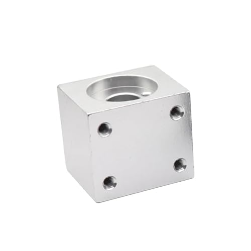 tianwandong 1PC T8 Blei Schraube Mutter Gehäuse Halterung 3D Drucker Teile T8 Trapez Blei Schraube Umwandlung Mutter Sitz Aluminium Block(Silver) von LIYIANWAN