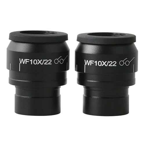 tianwandong 2 STÜCKE WF5X WF10X WF15X WF20X WF30X Weitwinkelokular for Binocular Trinocular Stereomikroskop 30 MM Installationsschnittstelle(WF10X-22MM) von LIYIANWAN