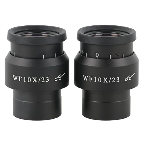 tianwandong 2 STÜCKE WF5X WF10X WF15X WF20X WF30X Weitwinkelokular for Binocular Trinocular Stereomikroskop 30 MM Installationsschnittstelle(WF10X-23MM) von LIYIANWAN