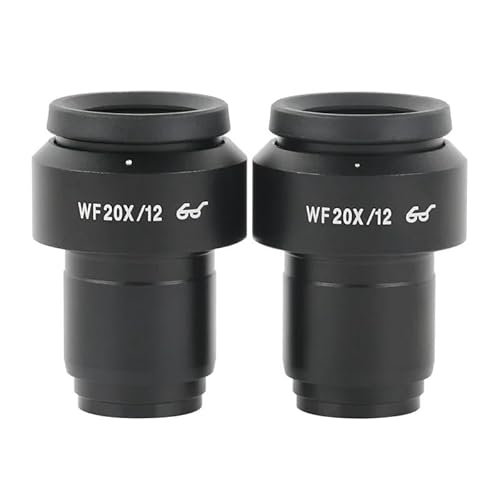 tianwandong 2 STÜCKE WF5X WF10X WF15X WF20X WF30X Weitwinkelokular for Binocular Trinocular Stereomikroskop 30 MM Installationsschnittstelle(WF20X-12MM-01) von LIYIANWAN