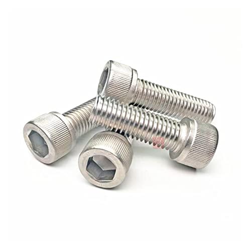 tianwandong 2 Stück M7 Innensechskantschrauben Innensechskant Kornschraube Rändelgewinde 1mm Feingewinde Außengewinde Edelstahl 10mm-50mm Länge(M7 x 20mm x 1mm) von LIYIANWAN