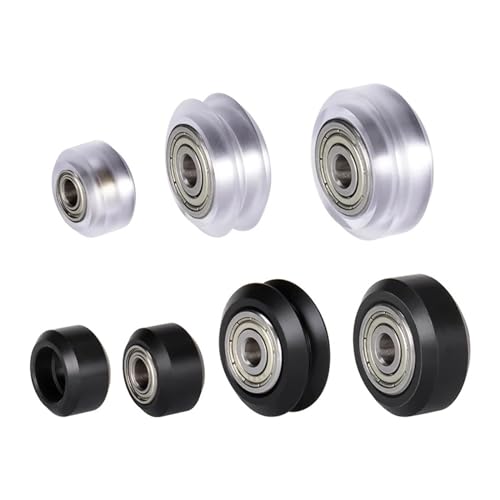 tianwandong 3/5 PCS POM Pulley V-slot Linear Rail Kugellager 3D Drucker Teile CNC Klar Polycarbonat V Rad Kunststoff Rad(Transparent Small,5 Pcs) von LIYIANWAN