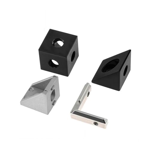 tianwandong 3D-Drucker Aluminiumblock Würfel Prisma Anschluss Radregler Ecke Dreiwegeanschluss 3D-Druckerteile(Type B) von LIYIANWAN