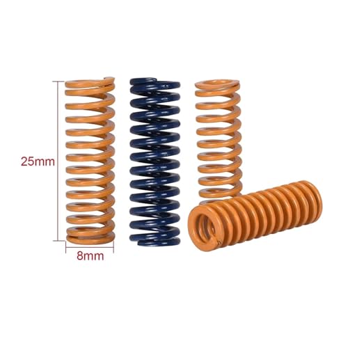 tianwandong 3D-Druckerteile, Federbeheiztes Bett, 8 x 25 mm, Heizplatte, CR10, Einstellzubehör, Reprap, importiert for CR-10, CR-10S, MK2B, MK2A(GELB,3PCS) von LIYIANWAN