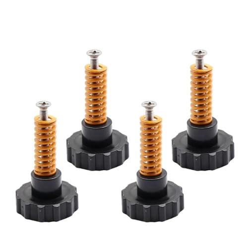 tianwandong 4-20 stücke DIY Nivellierungsmodule 3D-Drucker Heatbed Nivellierungssatz Einstellmutterfedern M3-Schraube 3D-Druckerteile(Yellow Kit) von LIYIANWAN