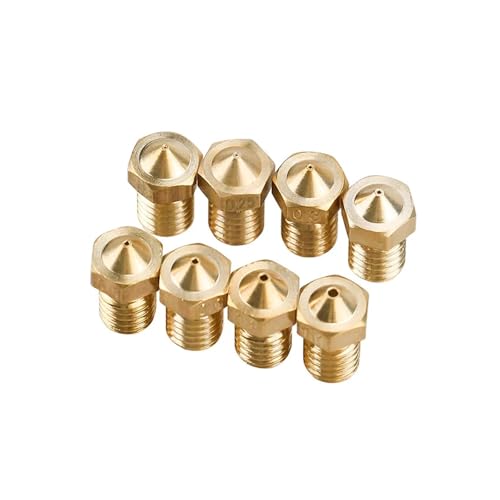 tianwandong 5/10 stücke V6 Messingdüse 0,2/0,3/0,4/0,5/0,6/0,8/1,0 M6 Gewindekupfer for 1,75 Filament V5 V6 Hotend 3D-Druckerzubehör(5pcs 3.00mm,1.0mm) von LIYIANWAN