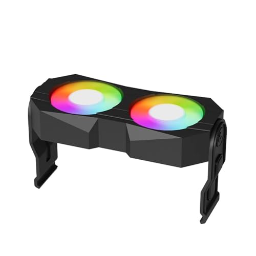 tianwandong Power Train Z-X5 Memory CoolerARGB göttliches Licht synchroner Speicherkühler Dual Fan unterstützt DDR2/DDR3/DDR4/DDR5(Black) von LIYIANWAN