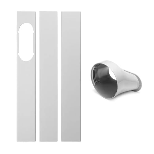 tianwandong Tragbares Fenster-Kit, Schiebeplatte, verstellbarer Adapter, Windschutz, Auspuffschlauch, Rohrverbinder, Klimaanlagen-Zubehör(Round) von LIYIANWAN