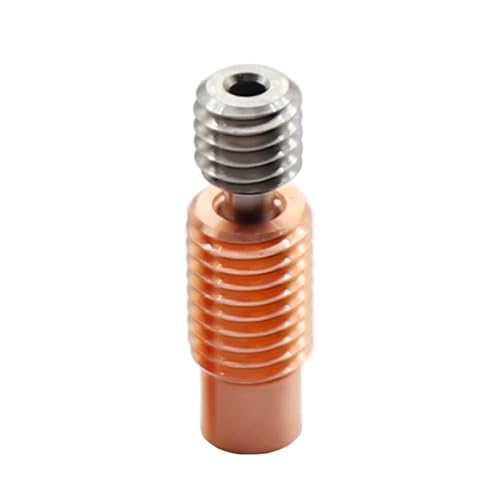 tianwandong V6 Throat Legierung Metall Heatbreak V6 Messing Kupfer Heizblock I3 MK3 Break 1,75 Filament Glatt(Threaded Version,10pcs) von LIYIANWAN