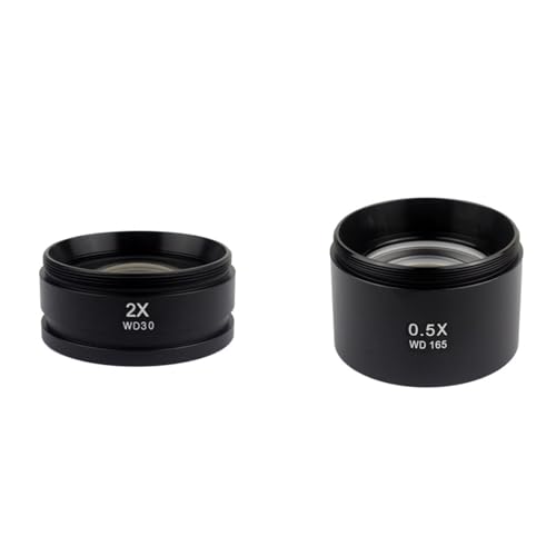tianwandong WD165 0.3X .5X .7X 1X 1. 2.0X Hilfs Barlow Objektiv Gewinde M48mm for Zoom Stereo Binocular Trinocular Mikroskop(2X 0.5X) von LIYIANWAN