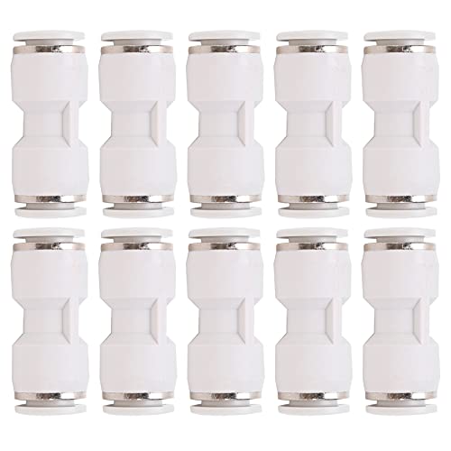 10pcs Hochdruck gerade Push -Stecker Pnuematikrohrbeschläge weiß für die mechanische Verarbeitung weiß (Pu-16) von LIYJTK