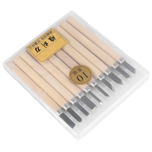 10pcs Holzschnitzmesser -Meißelkit für grundlegende und detaillierte Holzbearbeitungs -Handwerkzeuge von LIYJTK