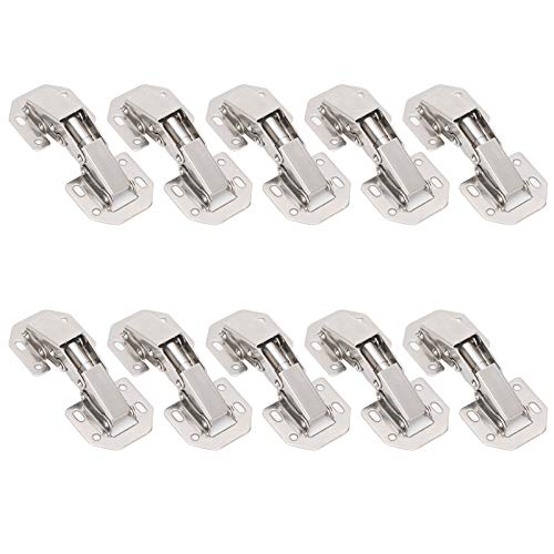 10pcs Schrankscharniere Easy Installation Bridge -geformte Schrank Türscharniere Möbelversorgung (Verdickter 3-Zoll-Kiefernscharnier) von LIYJTK