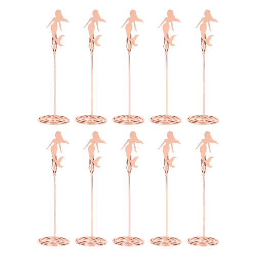 10pcs Table Numberhalter Mermaid -geformte Hochzeitskartenclips für Bild Memo Note Organizer von LIYJTK