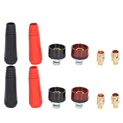 12 -pcs -Schweißkabel -Panel -Stecker Schnellanpassungs -Stecker -Steckdosen -Stecker -Set -Kit für die Stromversorgung 12 -pcs -Schweißkabel -Panel -Stecker Schnellanpassungs -Stecker -Steckdosen -Stecker -Set -Kit für die Stromversorgung von LIYJTK