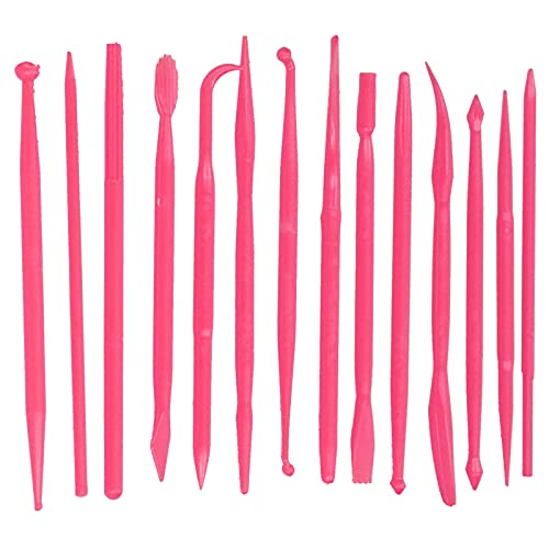 14pcs/Set Plastikhandwerksmodellierungswerkzeug zum Formen und Bildhirschen von Kuchenprägendekoration (Rosig) von LIYJTK