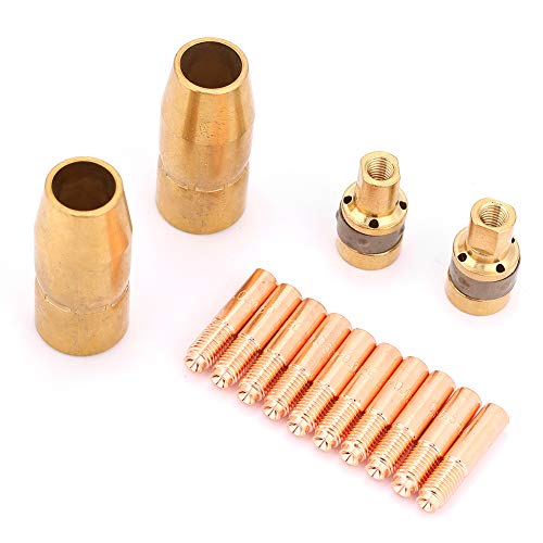14pcs Set-Schweiß-Set-Düsen-Tipp Mig Teile Kit Miller 2pcs169715+2pcs196716-10pcs000067 von LIYJTK