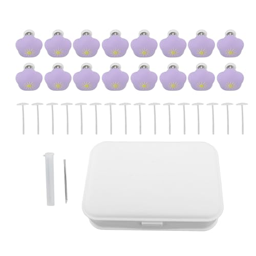 16pcs Duvet Cover Befestigungselemente Blütenförmige Anti -Schlupf -Grippers Bettwäsche -Clips für Schlafzimmer (Violett) von LIYJTK