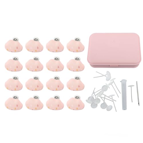 16pcs Duvet Pin verhindern, dass Quilt -Verschiebung der Wolkenform -Trösterknopfschaltanzug für alle Bettgrößen (Rosa) von LIYJTK