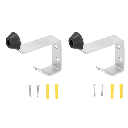 2 eingestellte Türstopps Edelstahl -Türstopper Kleidung Haken Bag Hanger Büro Hausverbesserung von LIYJTK