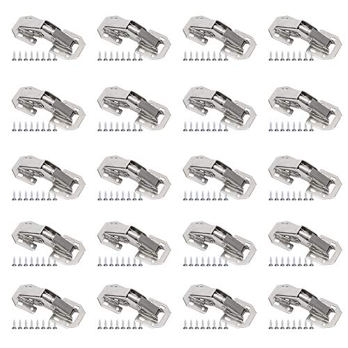 20 Sets Hinges Office -Hardware nicht perforierte Kabinettsgarderobe Tür 3In Ultra -long -Lebensdauer stark dauerhaft von LIYJTK