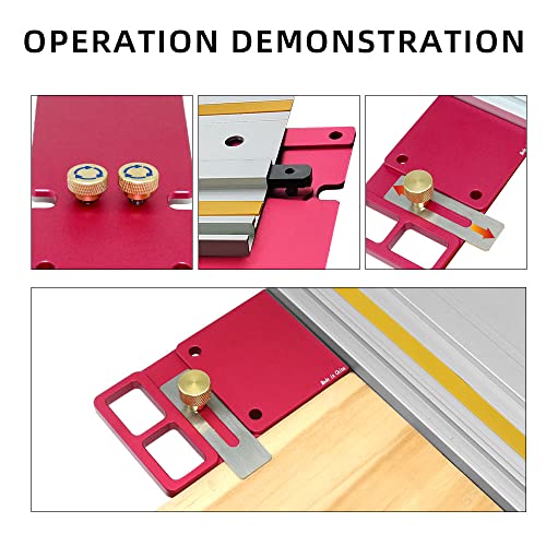 220 mm rechter Winkelkreis Sägeführer Schiene Positionierungsplatte Aluminium Elektrische Kreissägespur -Winkel Stopp Holzbearbeitung Maschine Winkel Schneiden [effiziente von LIYJTK