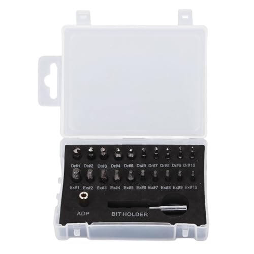 22pcs Set Broken Bolt Remover Hochgeschwindigkeit Stahl Multifunktional beschädigte Schraubenextraktionskit für Home Automotive -Arbeiten von LIYJTK