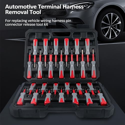 26 Pcs Terminal-Entfernungs tool-Kit mit leicht zu bedienenden Design für Fahrzeug-Kabelbaum-Steckverbinder-Freigabe, geeignet und Anfänger 26 Pcs Terminal-Entfernungs tool-Kit mit leicht zu bedienenden Design für Fahrzeug-Kabelbaum-Steckverbinder-Freigabe, geeignet und Anfänger von LIYJTK