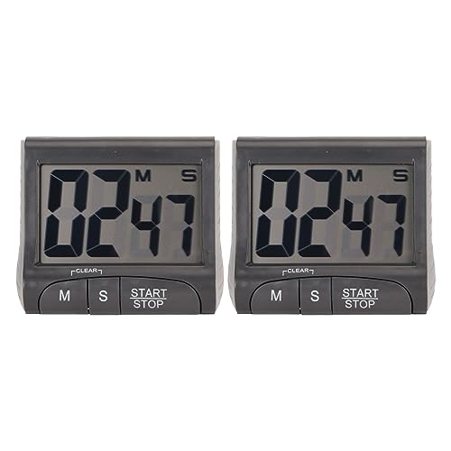 2PCS Digital Timer Großes Display Magnetischer Countdown-Timer für Büro Küche Klassenzimmer ABS Material 2PCS Digital Timer Großes Display Magnetischer Countdown-Timer für Büro Küche Klassenzimmer ABS Material von LIYJTK