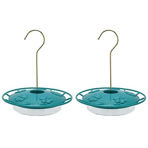 2pcs Hummingbird -Feeder -Leckschutz einfach sauber nachfüllter Saucer Kolibring Feeder Hanging Haken Dunkelgrüner Garten Balkon Hinterhof von LIYJTK