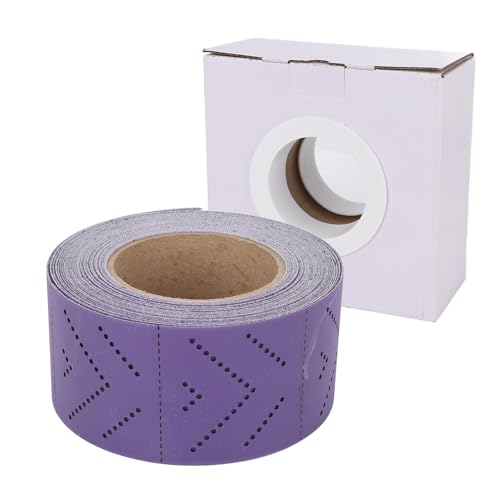 320 Körnchen Keramik -Schleifpapierrolle 70 mmx12m poröses Langboard -Schleifpapier mit Haken und Schleifenrücken für Automobilholzmetall von LIYJTK