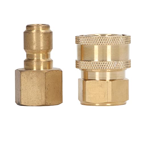 5000psi Hochdruck -Waschmaschinen -Armaturen Waschmaschinenrohradapter weibliche männliche Stecker Dauerhafte Messing Stahl Schnellanschlüsse für breite Anwendung (M18x1.5mm weiblicher Fadenstecker 5000psi Hochdruck -Waschmaschinen -Armaturen Waschmaschinenrohradapter weibliche männliche Stecker Dauerhafte Messing Stahl Schnellanschlüsse für breite Anwendung (M18x1.5mm weiblicher Fadenstecker von LIYJTK