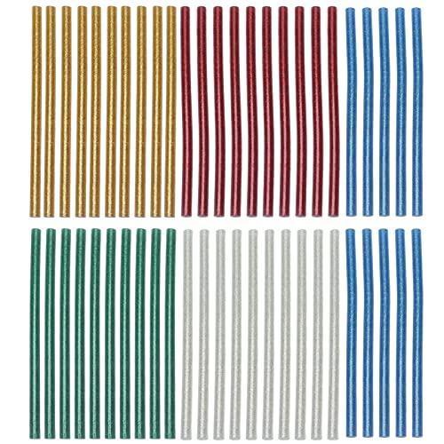50pcs Full Color Heißkleber Stick Easy Operation Fast Adhäsion klarer Heißkleberstock 7x140mm geeignet für Handwerksprojekte DIY Home Reparatur Schullieferungen von LIYJTK