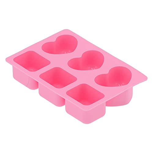 6 -GRID -Herz -Rechteck -Form Kuchenform Silikonseife Schimmel Backwerkzeug für die Küchenbäckerei zu Hause von LIYJTK
