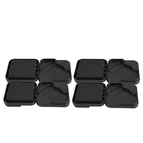 8pcs Set Nonslip Furniture Leg Pad Matte Tisch Schreibtisch Sofa Stühle Bett Zubehör (Schwarz) von LIYJTK