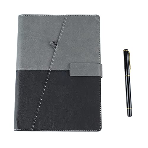 A5 Business Looseleaf Notebook Schwarz graue Stitching PU -Farbwechselnder Lederoberflächen -Notizbuch mit Stiftschule Arbeit A5 Business Looseleaf Notebook Schwarz graue Stitching PU -Farbwechselnder Lederoberflächen -Notizbuch mit Stiftschule Arbeit von LIYJTK