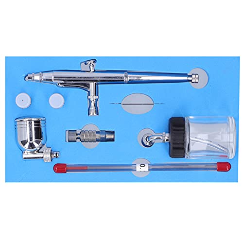 Airbrush Kit Airbrush Sprühpistole Art Paint Tool Kit Modell Malerei Home Dekoration Farbe Brass 22cm 50-100 mm 15-50psi Seitentopf Airbrush Kit Airbrush Sprühpistole Art Paint Tool Kit Modell Malerei Home Dekoration Farbe Brass 22cm 50-100 mm 15-50psi Seitentopf von LIYJTK
