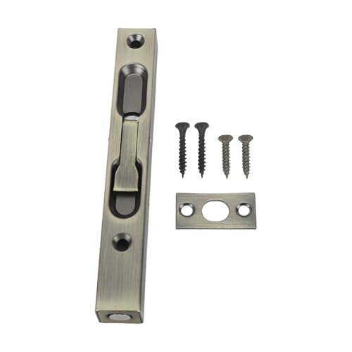 Aluminiumlegierung versteckter Röhrchen Easy Operation Slide Security Latch Dicker für die Sicherheit der Türstor (Bronze) von LIYJTK