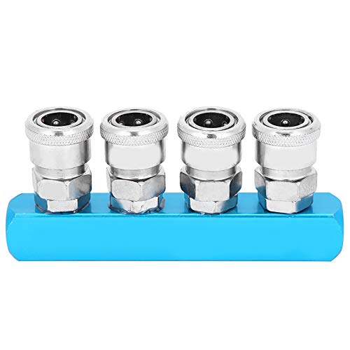 Aluminiumlegierungsluft-Kompressor Schnanfalmer-Verteiler Pneumatic C-Typ schneller Koppler für pneumatische Komponenten langlebig von LIYJTK