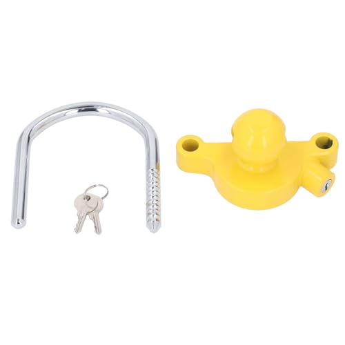 Anhängerkupplungskugelschloss 11 Verriegelungspositionen U -Form Stahlstab Aluminiumlegierung Coppler Lock Universal Fit von LIYJTK