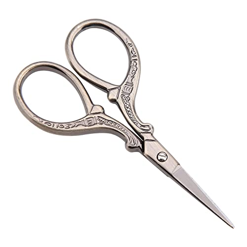 Antike kleine Scheren Nähschere für Kreuz stich DIY Stickerei Werkzeug (Bronze) von LIYJTK