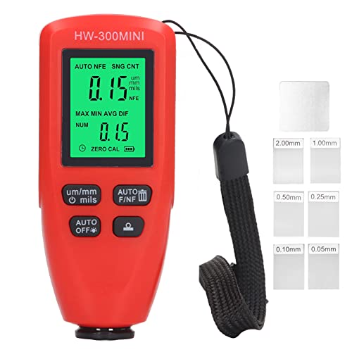Autobeschichtungsdicke Messmessung Automatische Messung Automobilfilm Dicke für Autowartung Garage (Rot) von LIYJTK