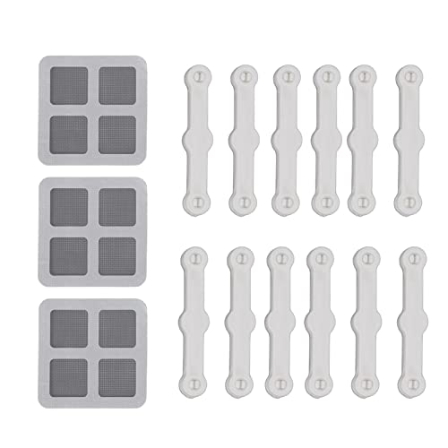 Bildschirmfensterklammern Montageschnalle für Fliegenbildschirmschutz weiß 12pcs von LIYJTK