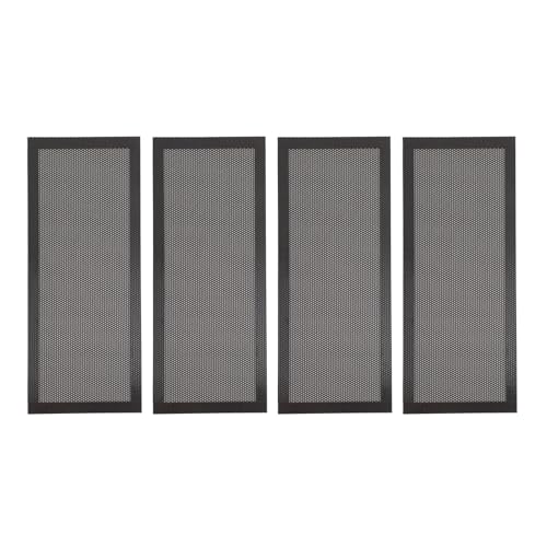 Bodenlüftungsnetzabdeckung magnetisch staubdestellter Bildschirm PVC Home Wall Decke 4pcs (Schwarz) von LIYJTK