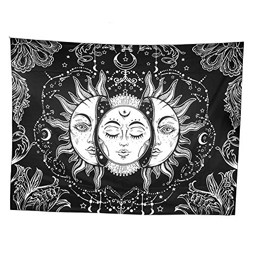 Bohemian Style Polyester Wandhänge Decke Teppich Wandteppich Home Schlafzimmer Dekoration 150x130 cm Pink (150 * 130 cm) von LIYJTK
