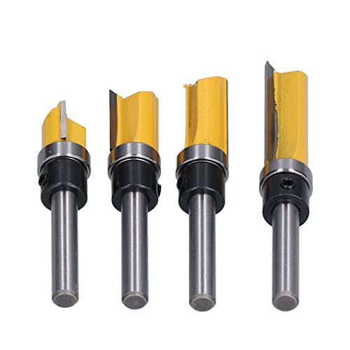 Bündel -Trim -Router Bit hohe Genauigkeit lebiger Schärfe mit Aufbewahrungsbox Geeignete Szenen Carpenters von LIYJTK