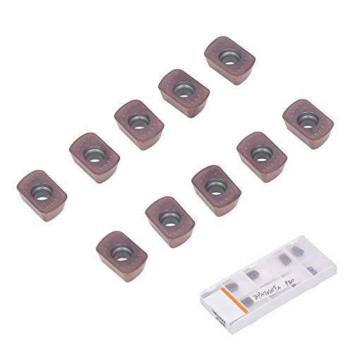 Carbid Insert Indexierbare beschichtete Drehfräsenschneidwerkzeug CNC -Einsatzschneider für Stahl 10 Stcs Storage Box EPMT0603FN Maschinenclip Type von LIYJTK
