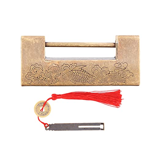 Chinesische antike lock messing Premiumqualität Schmuckkastenschränke 7,5x3 cm 3.0x1.2in von LIYJTK